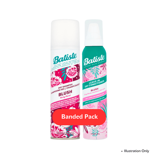 Batiste Blush Banded Pack (Dry Shampoo & Dry Conditioner) 150ml + 100ml