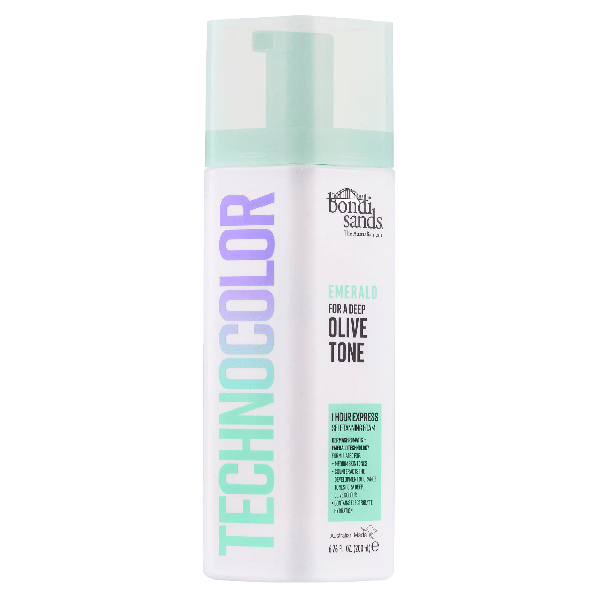 Bondi Sands Technocolour Emerald 1 Hour Express Self Tanning Foam 200ml