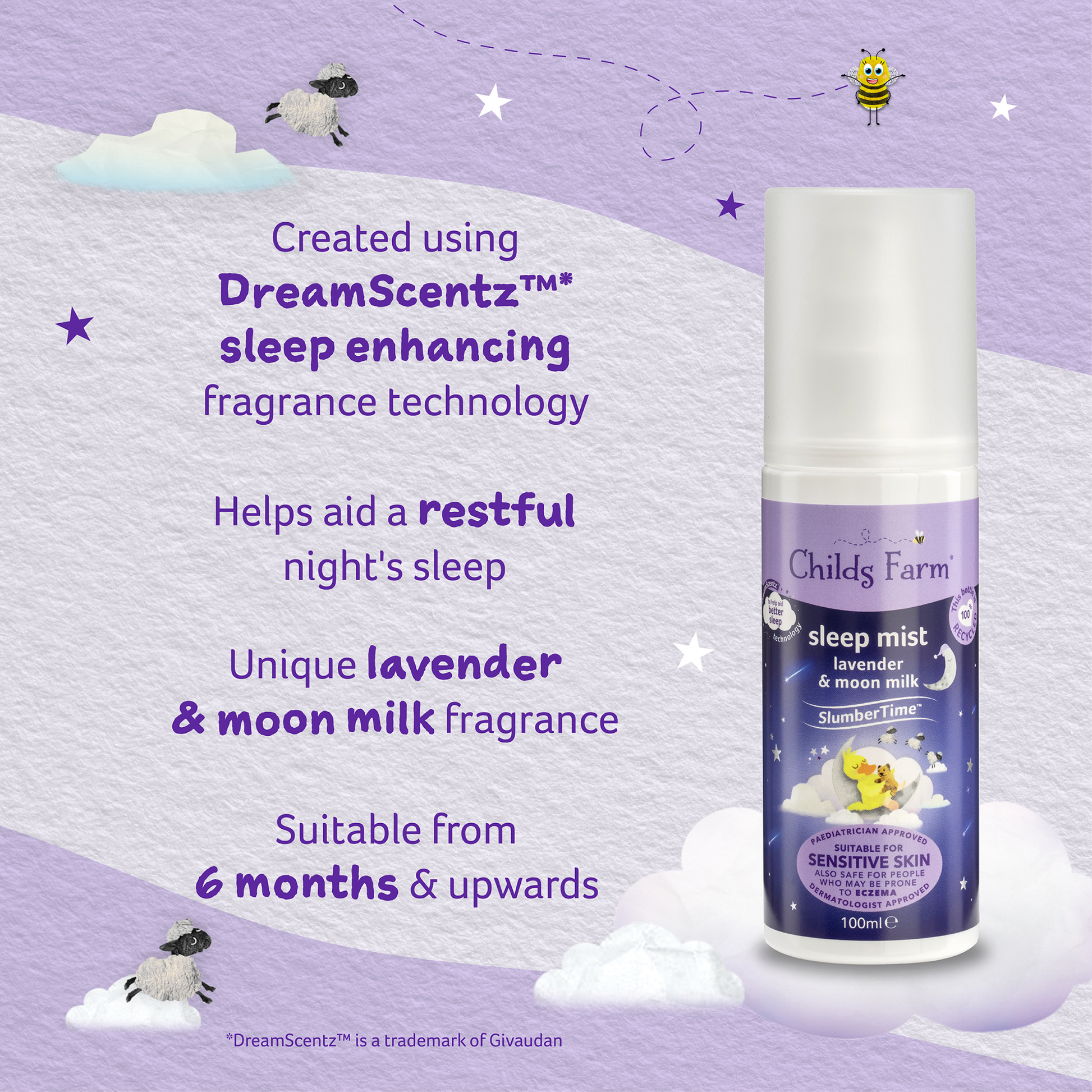 Childs Farm Dreamy Slumbertime Sleep Mist 100Ml