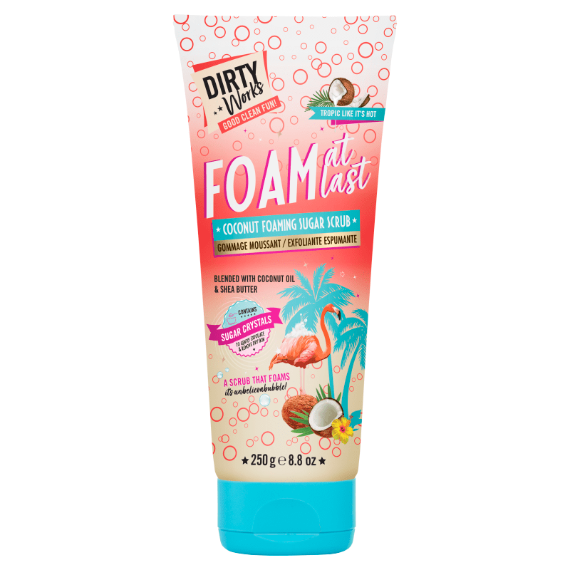 Dirty Works Foam at Last Coconut Foaming Sugar Scrub 250ml