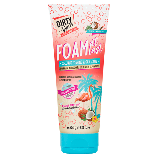 Dirty Works Foam at Last Coconut Foaming Sugar Scrub 250ml