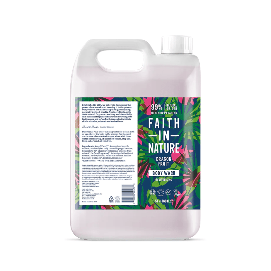 Faith In Nature Dragon Fruit Bodywash 5 Litre