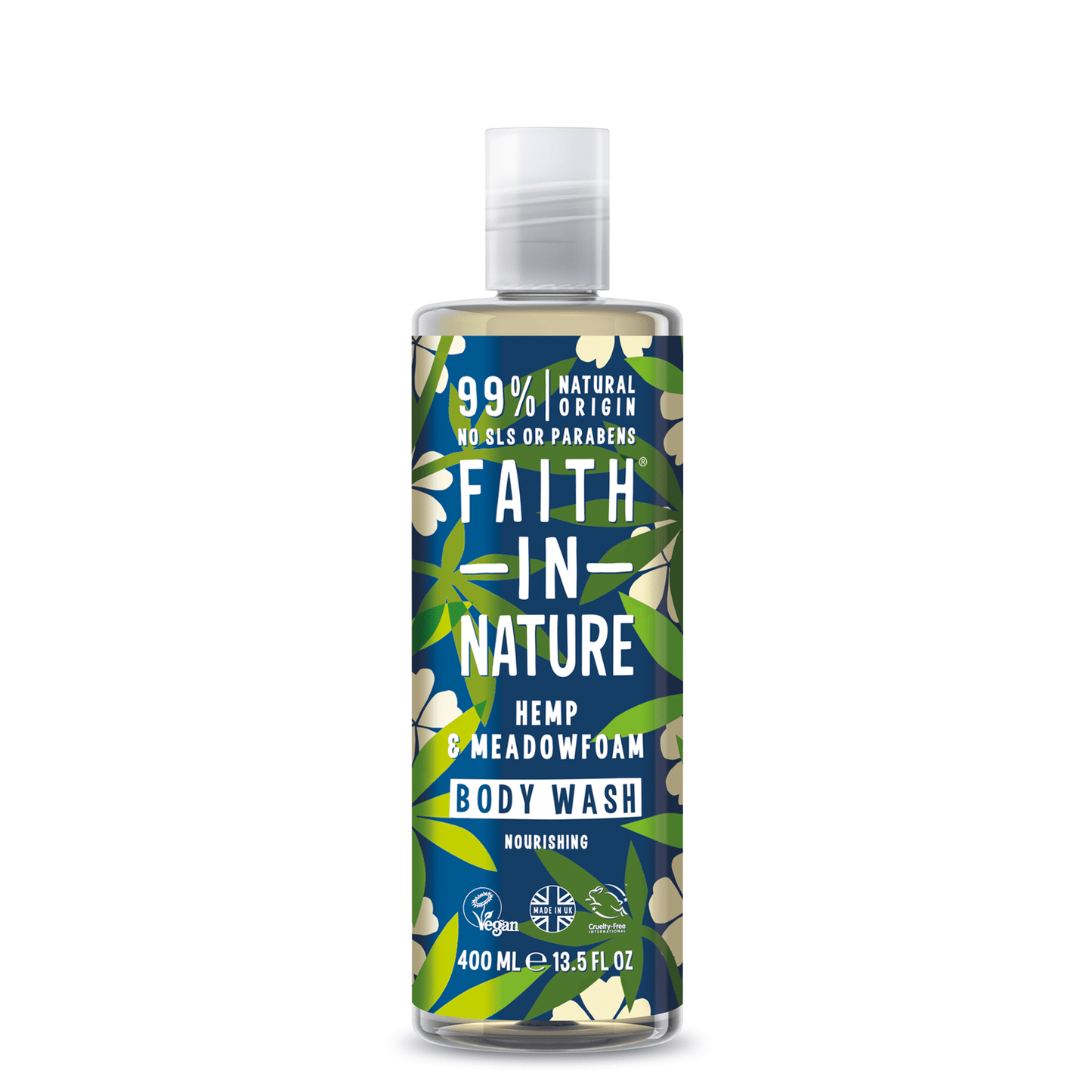 Faith In Nature Hemp & Meadowfoam Body Wash 400ml