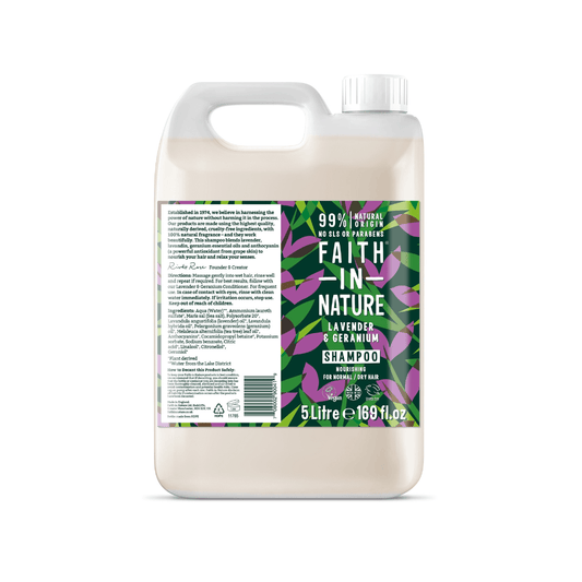 Faith In Nature Lavender & Geranium Shampoo 5 Litre