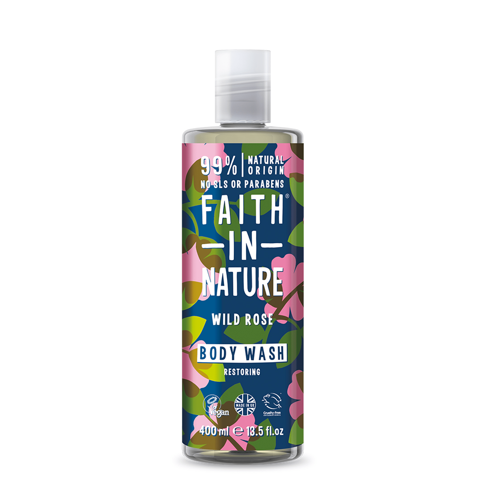 Faith In Nature Wild Rose Body Wash 400ml