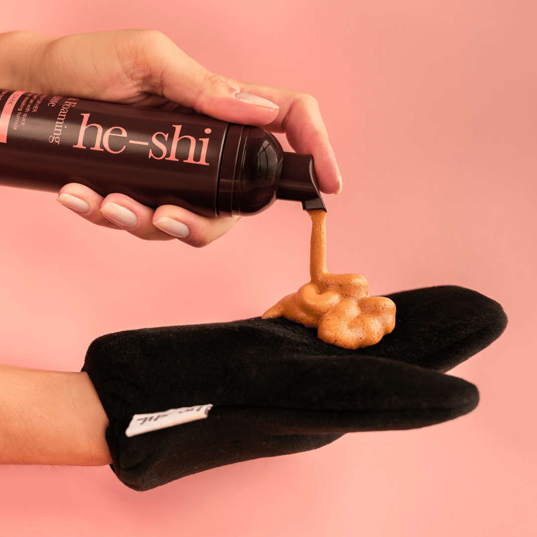 He Shi Luxury Velvet Tanning Mitt