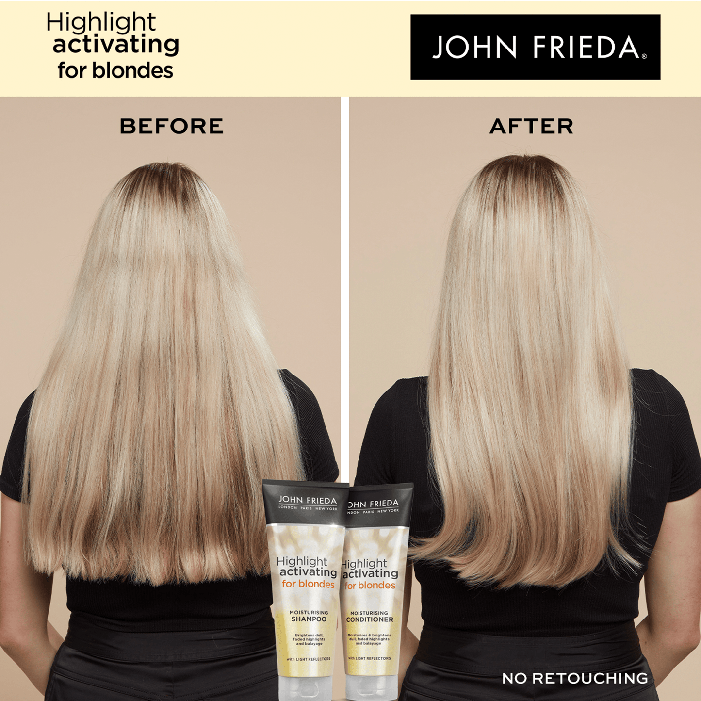 John Frieda Sheer Blonde Highlight Activating Moisturising Conditioner 250ml