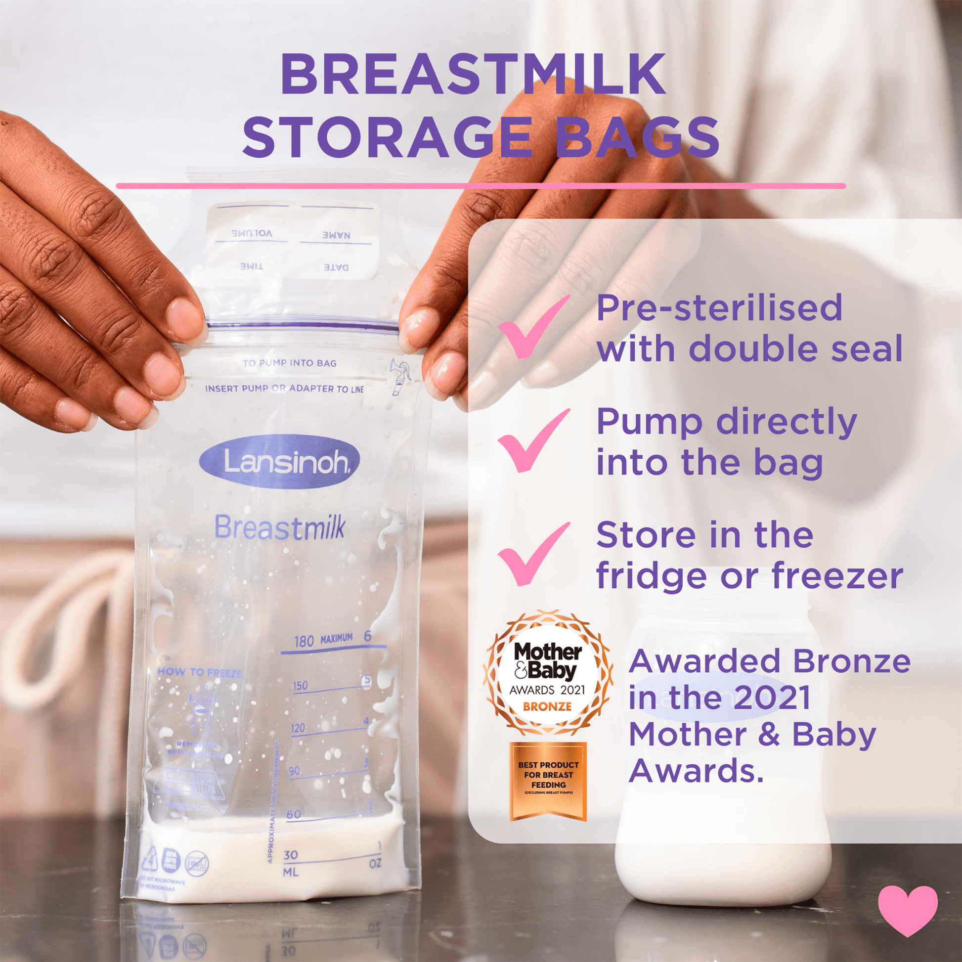 Lansinoh Breast Milk Storage Bags 25S