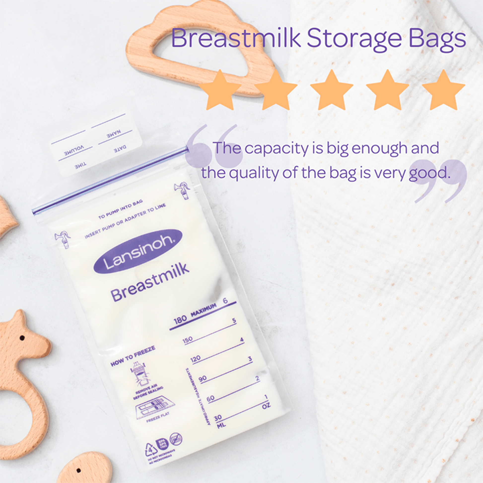 Lansinoh Breast Milk Storage Bags 25S