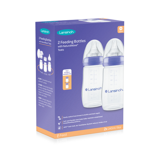 Lansinoh Feeding Bottle Twin 2 x 240ml