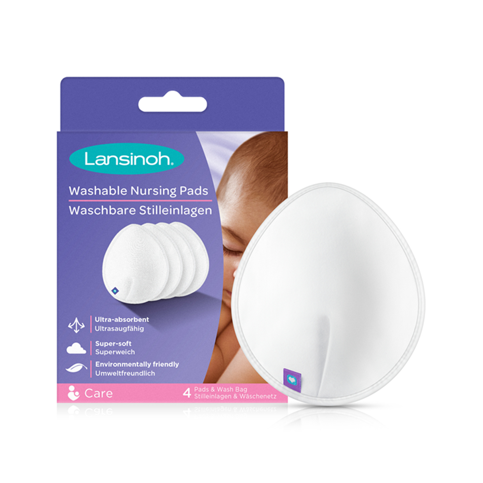 Lansinoh Washable Nursing Pads 4S