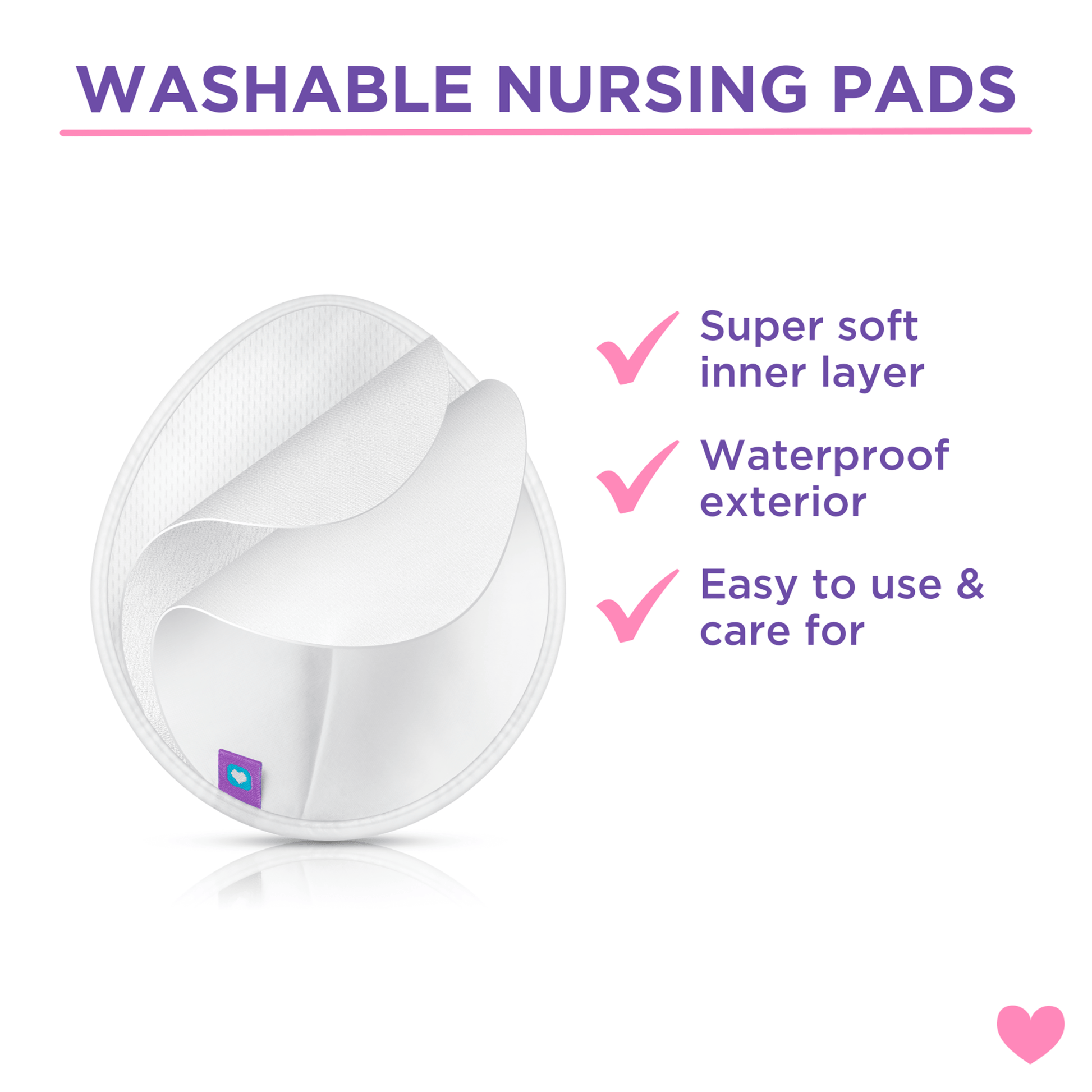 Lansinoh Washable Nursing Pads 4S