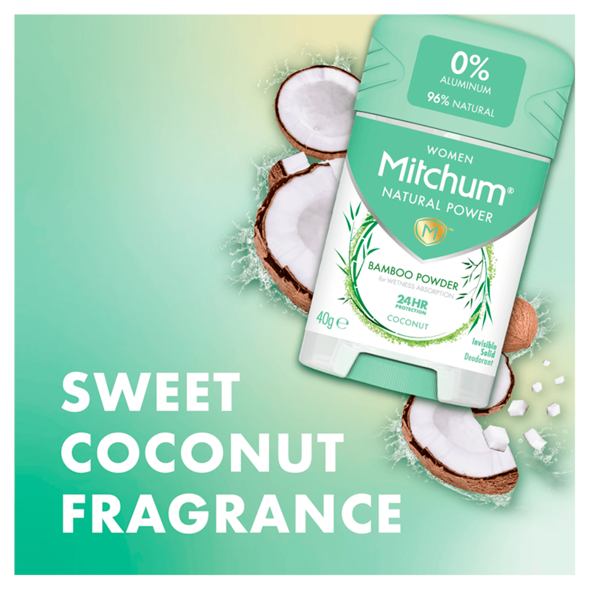 Mitchum Natural Powder Coconut Women Stick 40G