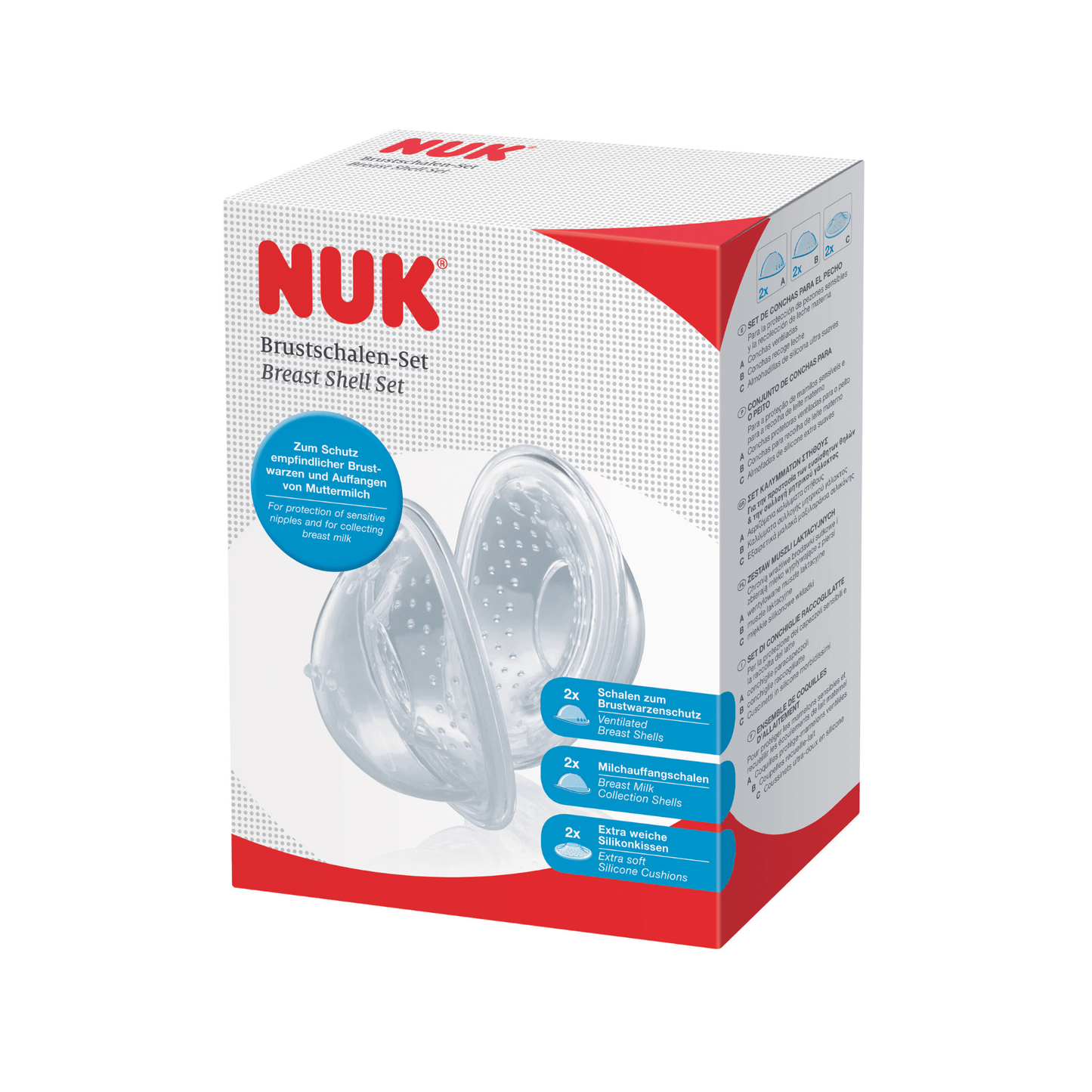 NUK 6 Piece Breast Shell Set