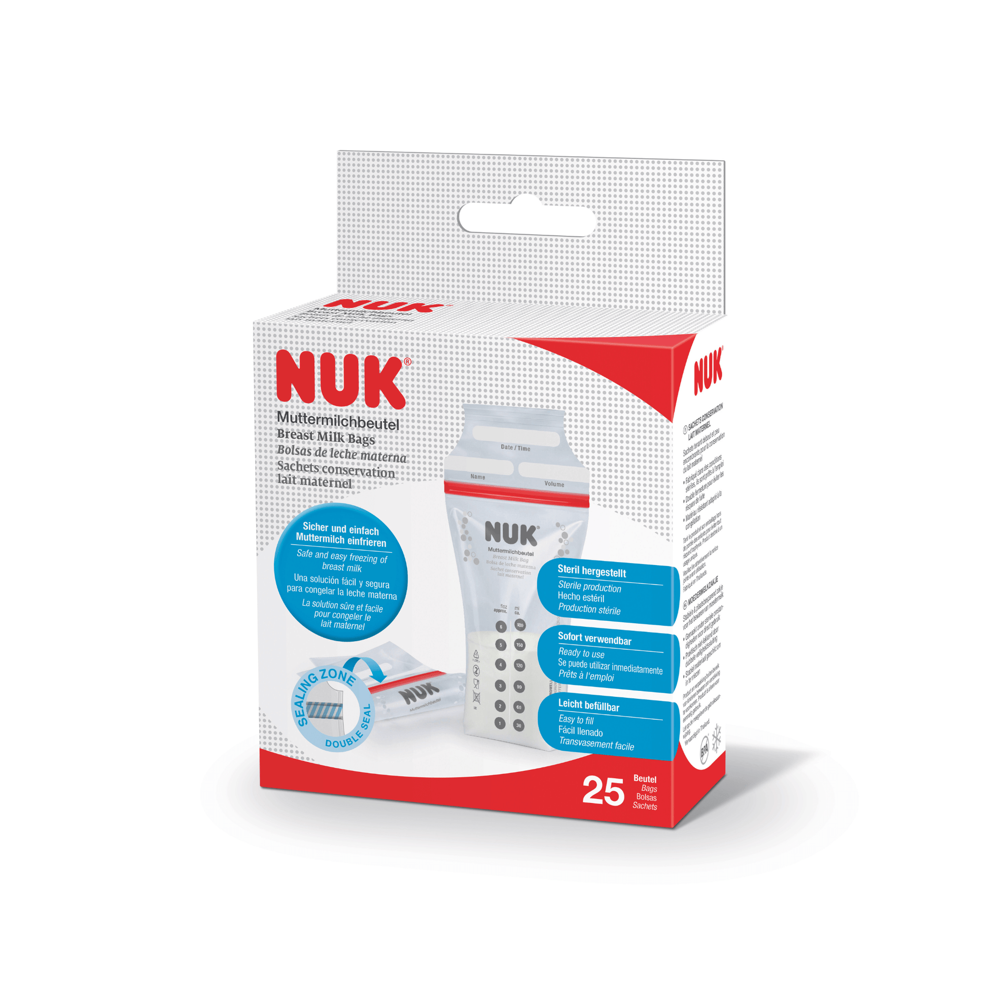 NUK Breast Milk Bags 25 Pack