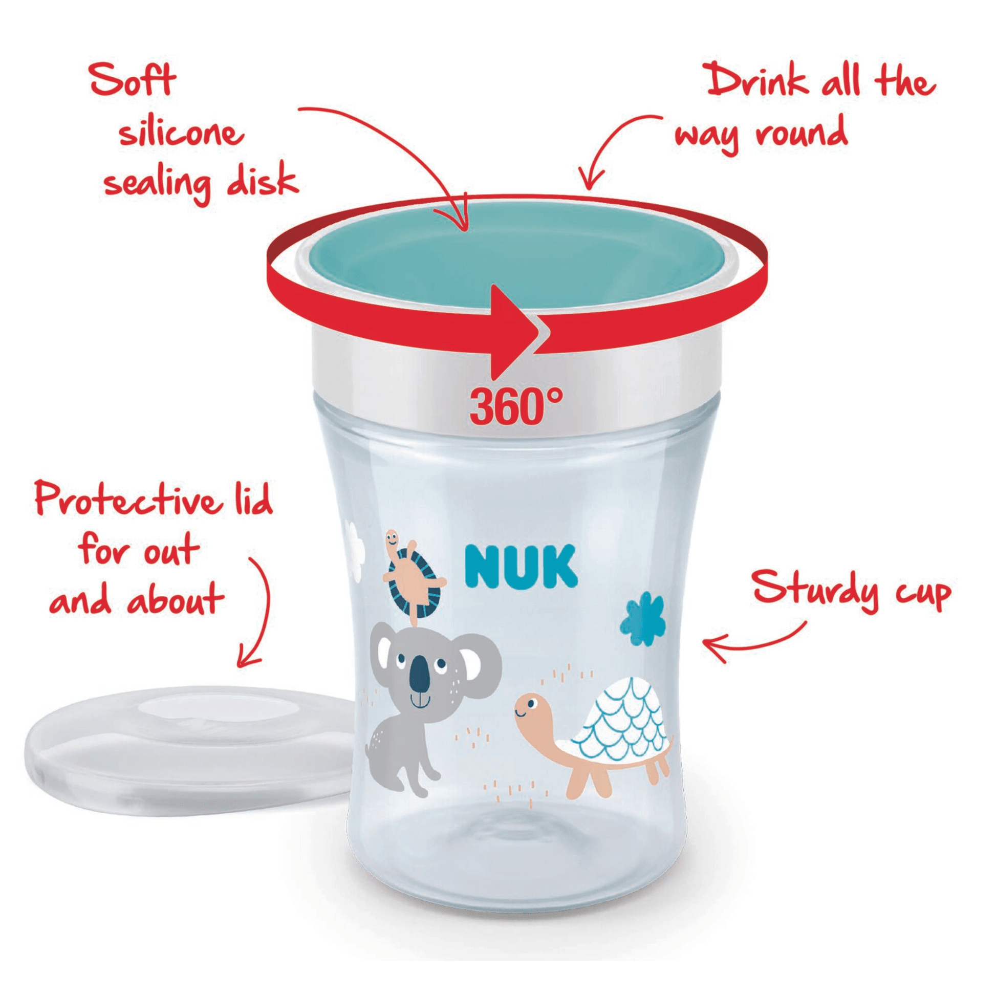 Nuk Evolution Magic Cup Blue 8 Months 230Ml