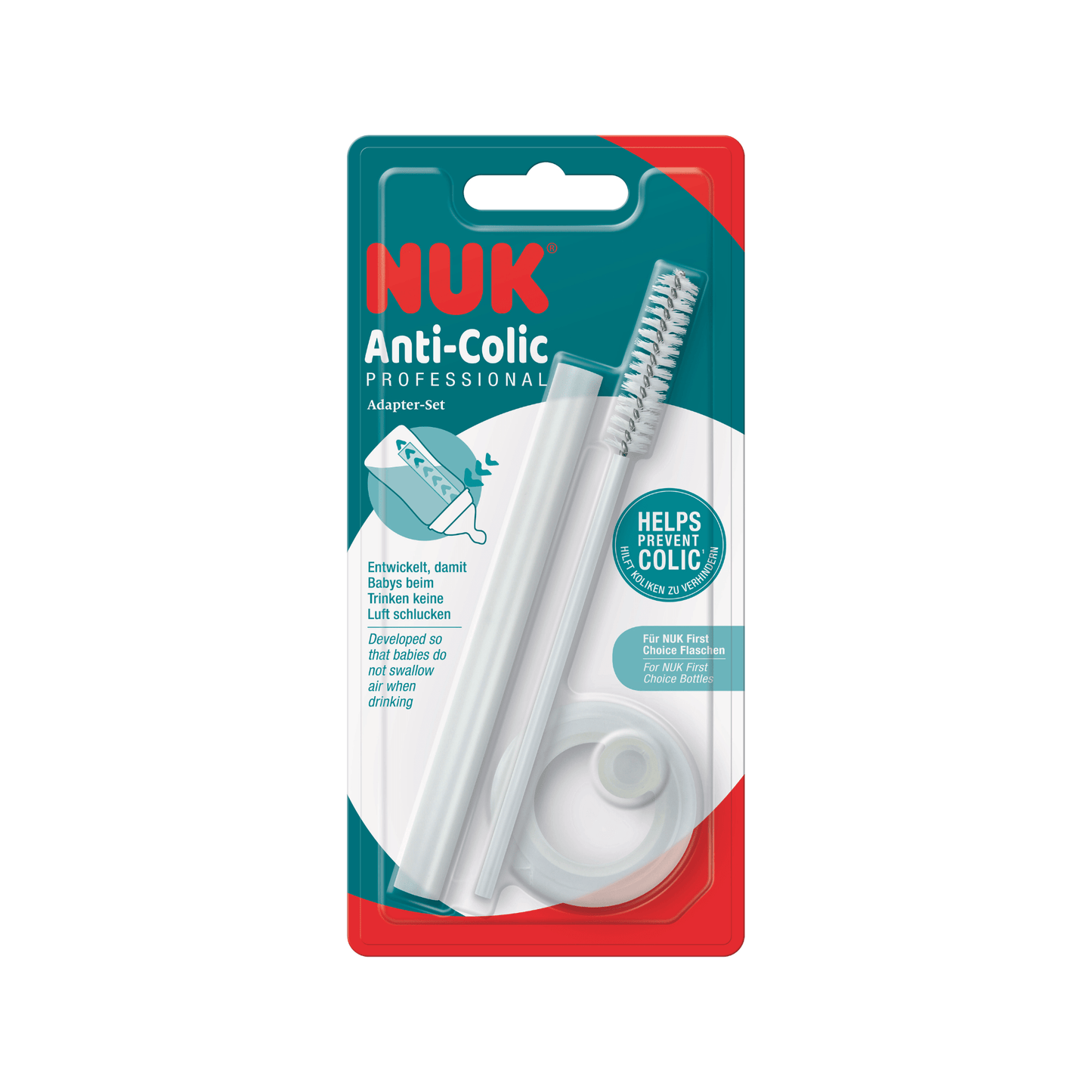 NUK First Choice + Anti Colic Professional Adapter Set