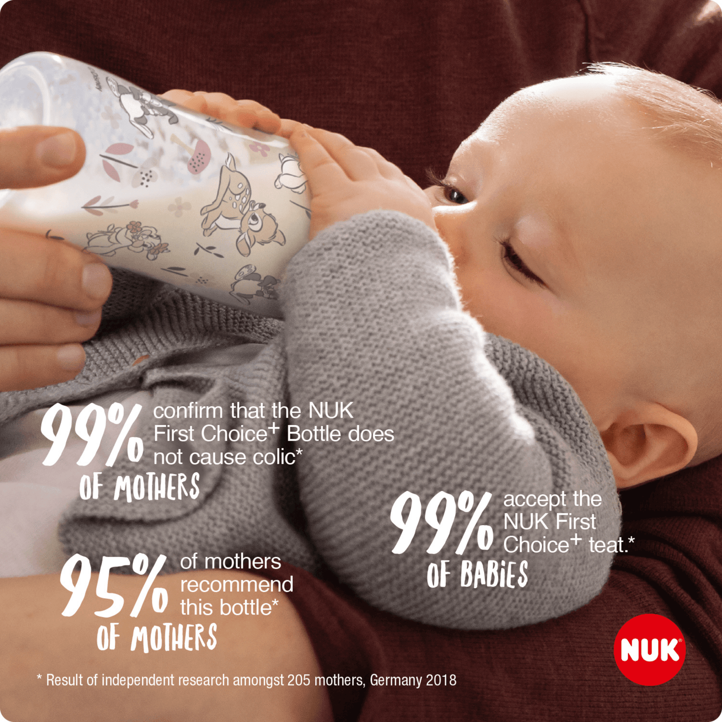 NUK First Choice+ Temperature Control Bottle with Silicone Teat 150ml