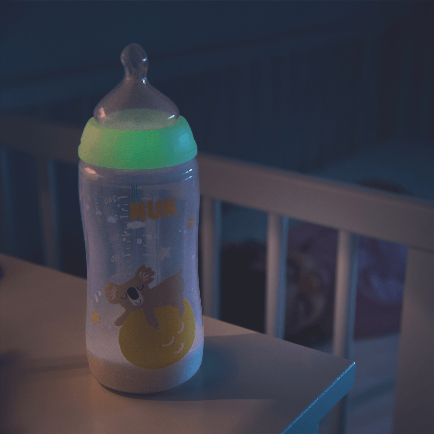 Nuk First Choice Temperature Control Glow In The Dark Bottle Koala 0 6 Months 300Ml