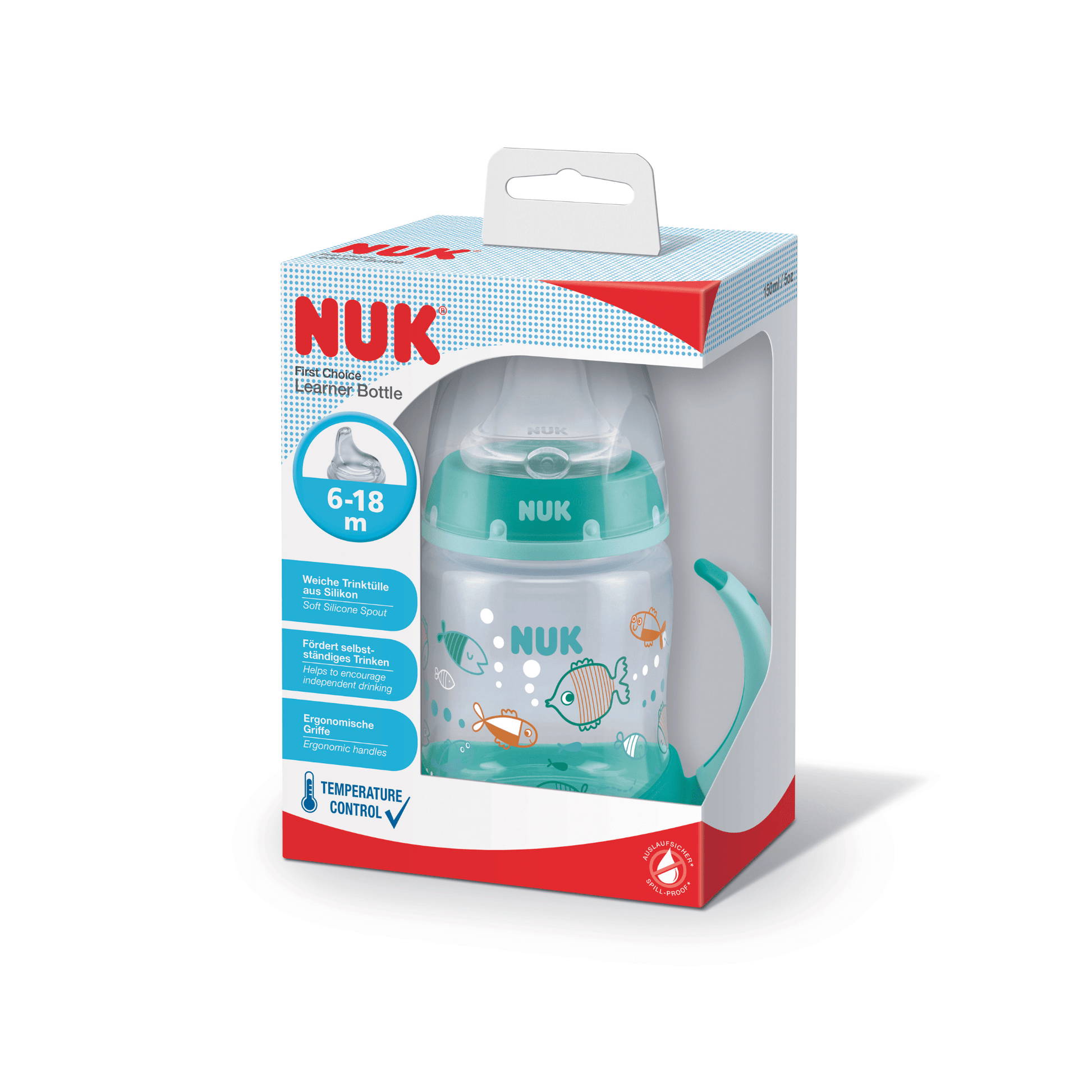 NUK First Choice + Temperature Control Learner Bottle