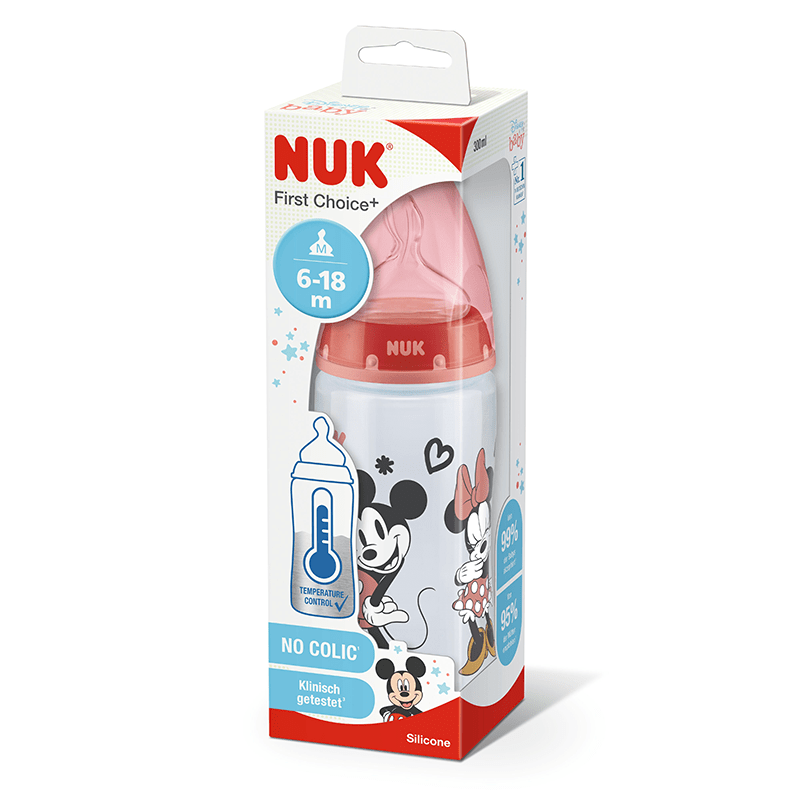 NUK First Choice + Temperature Control Minnie Mouse Bottle 6-18 Months 300ml