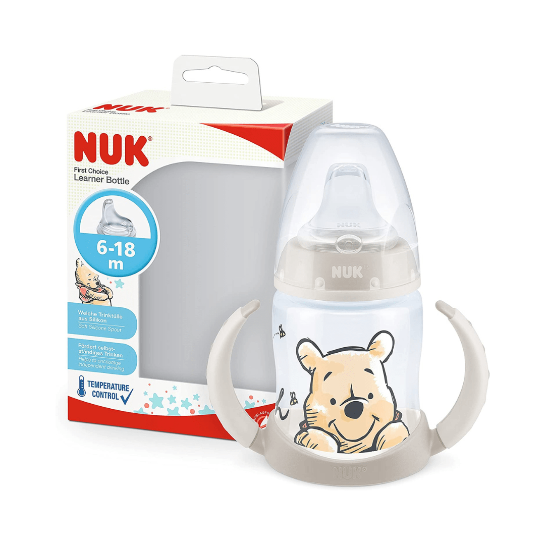 NUK First Choice+ Temperature Control Winnie the Pooh Learner Bottle (6m+) 150ml