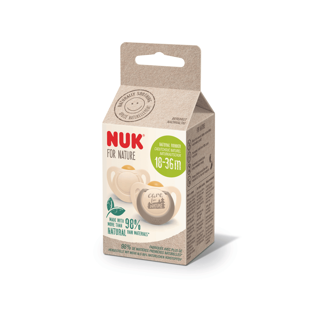 NUK For Nature Soother Cream 18-36 Months - 2 Pack