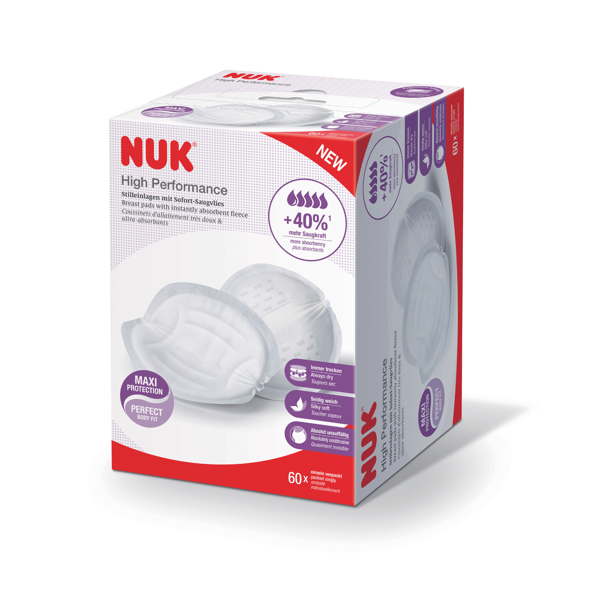 NUK High Performance Breast Pads 60 Pack