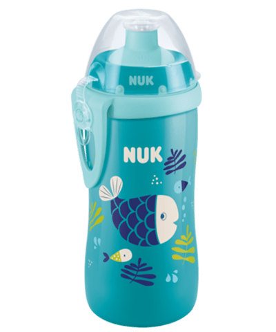 Nuk Junior Cup Colour Changing Blue Cup With Push Pull Spout 18M 300Ml