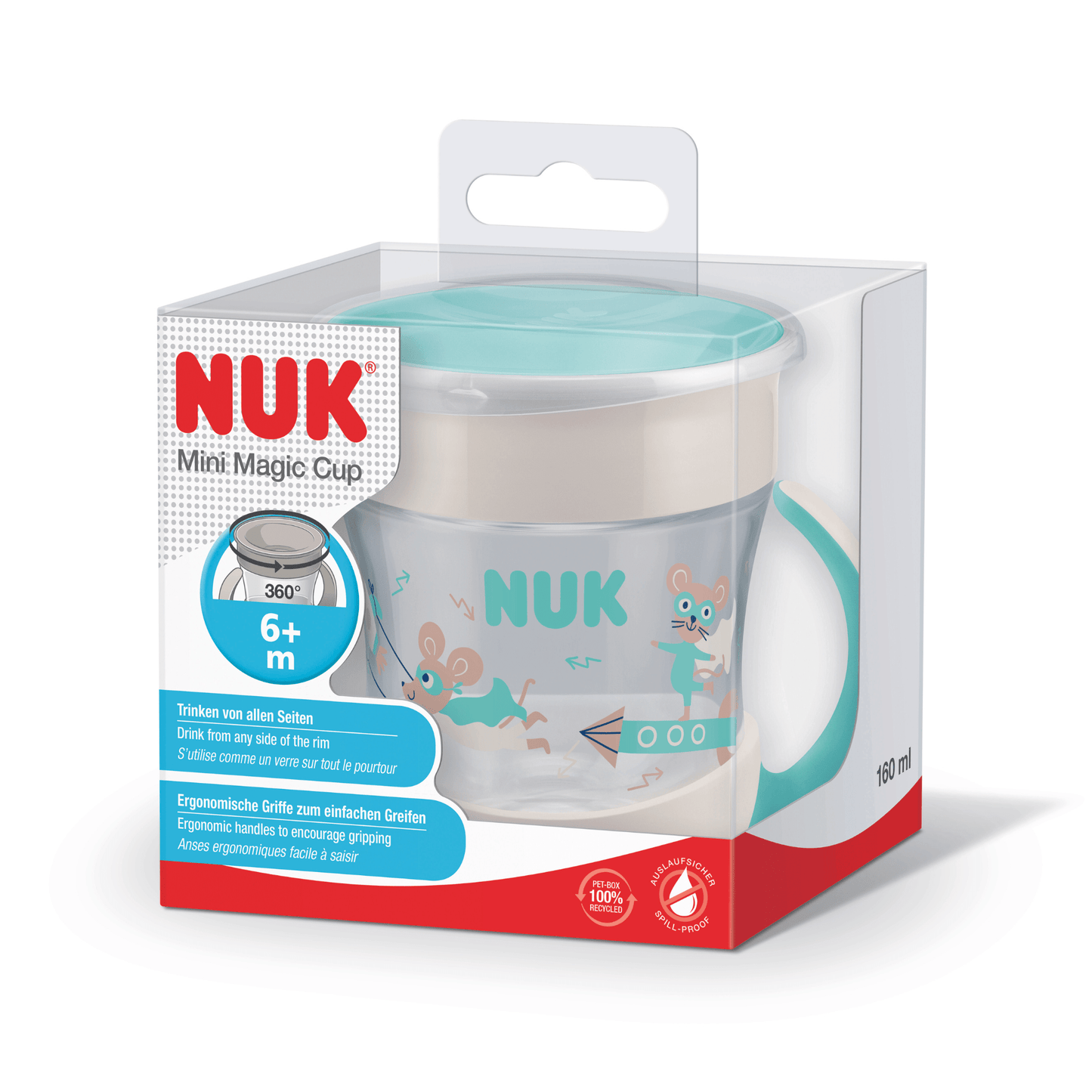 NUK Mini Magic Cup Transparent 160ml