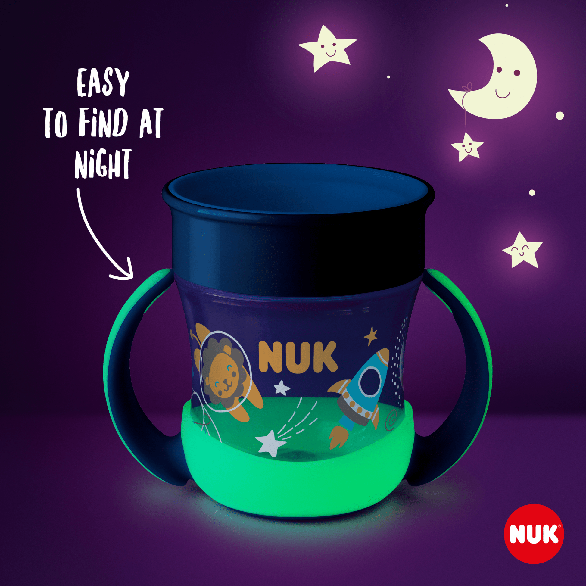 Nuk Mini Magic Glow In The Dark Blue Cup 6M 160Ml