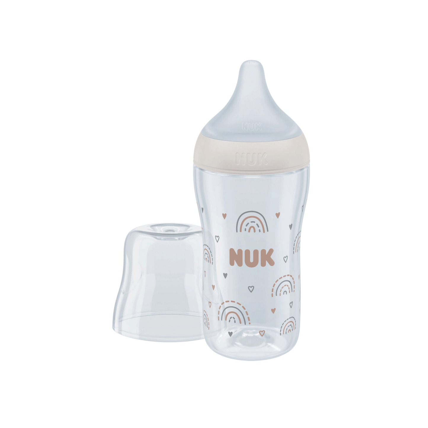 Nuk Perfect Match 260Ml Temperture Control Rainbows Medium Teat 1Pk