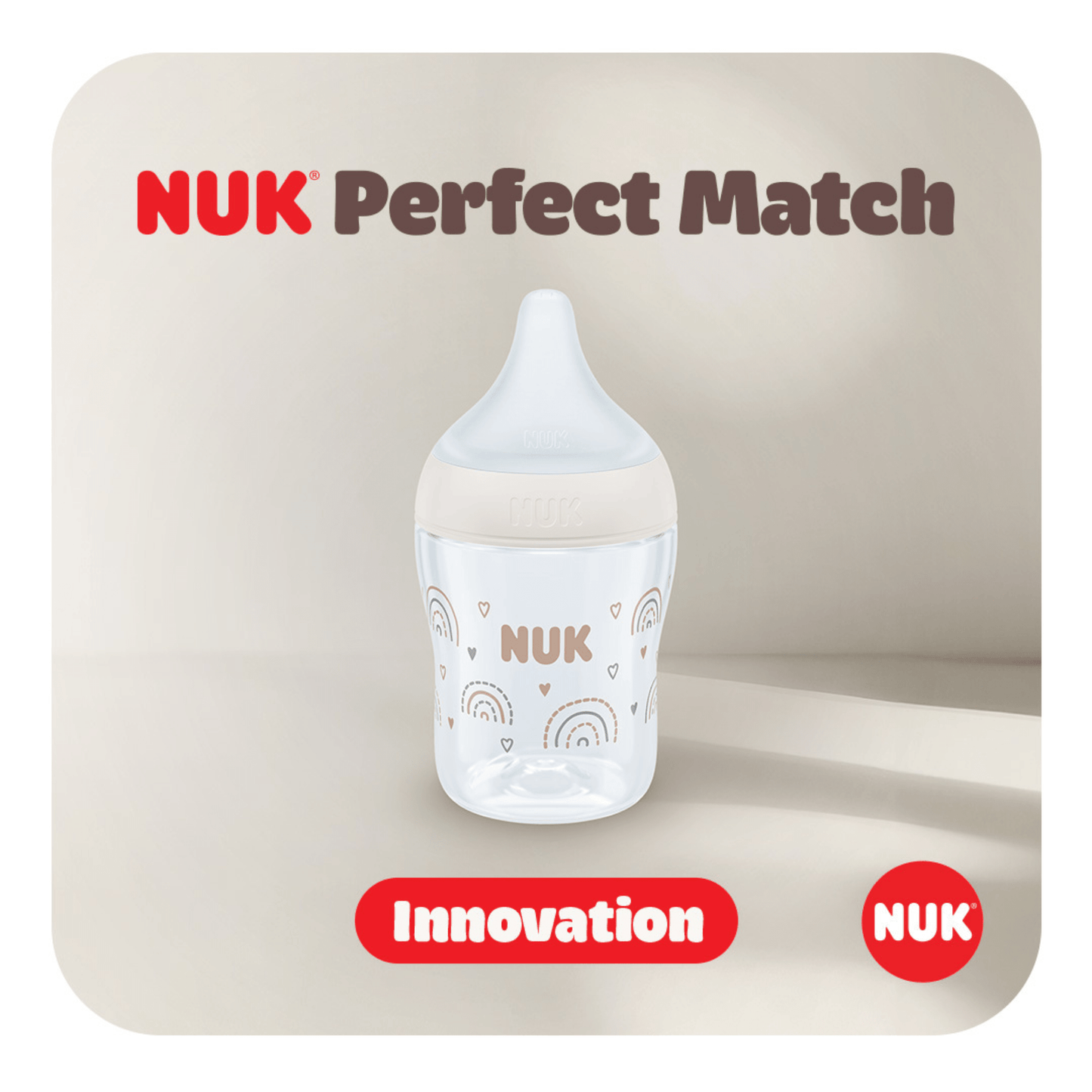 Nuk Perfect Match 260Ml Temperture Control Winnie Medium Teat 1Pk