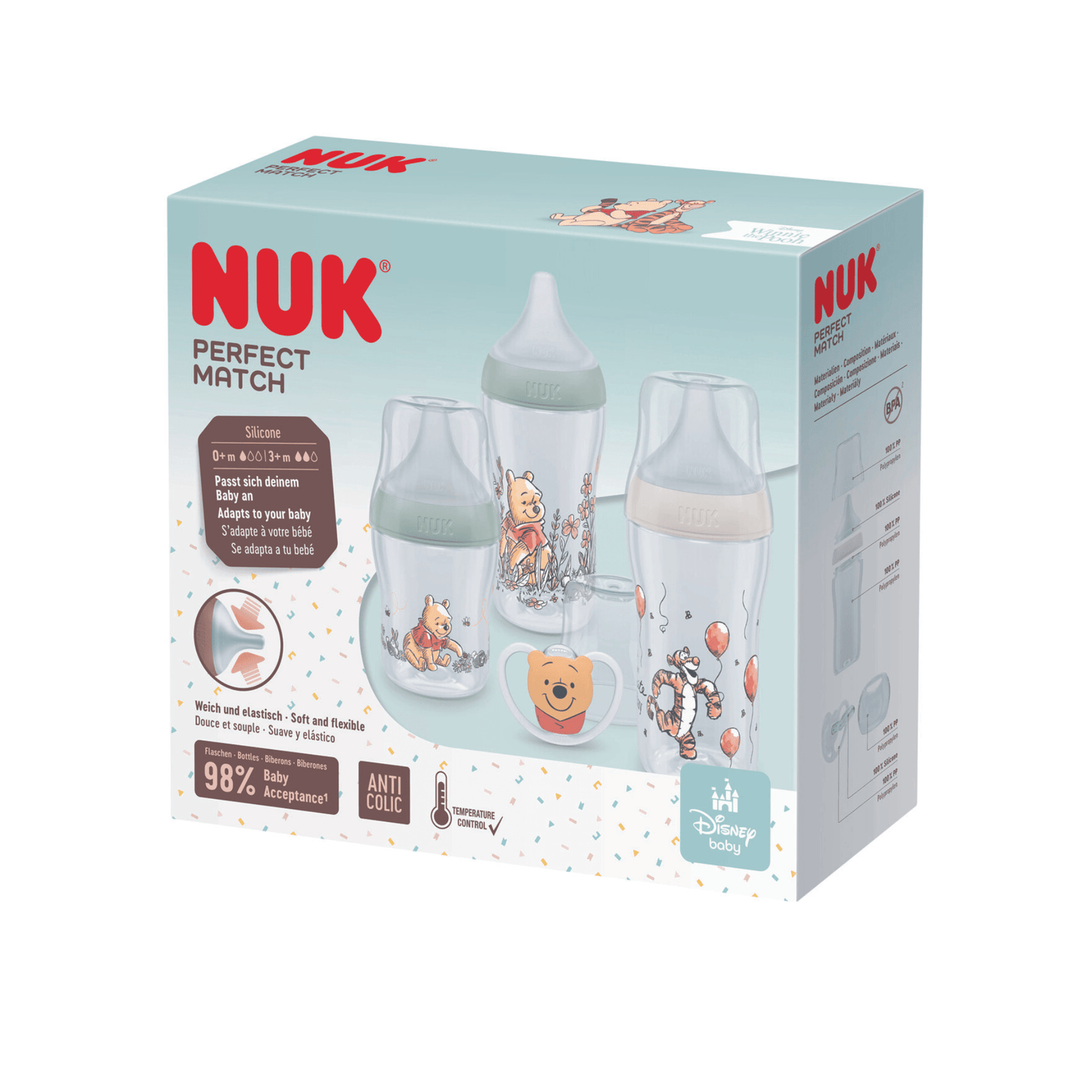 NUK Perfect Match Winnie The Pooh Set  4 piece