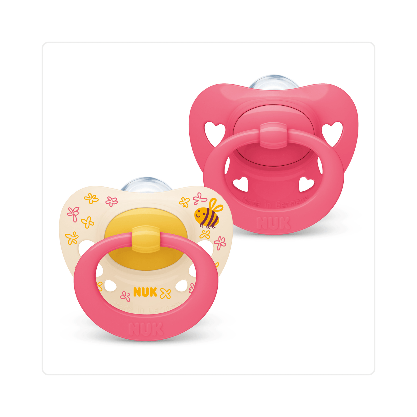 Nuk Signature Silicone Soother Girl 18 36 Months 2 Pack