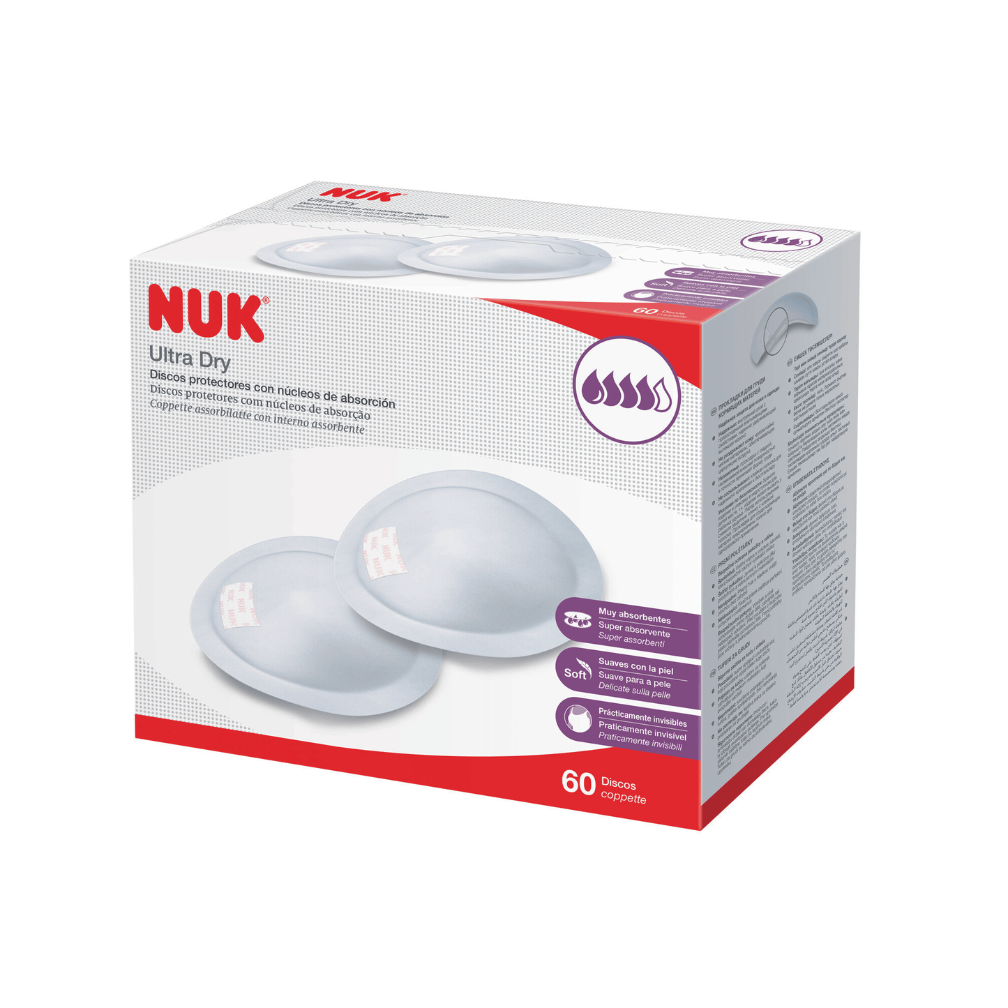 NUK Ultra Dry Breast Pads 60 Pack