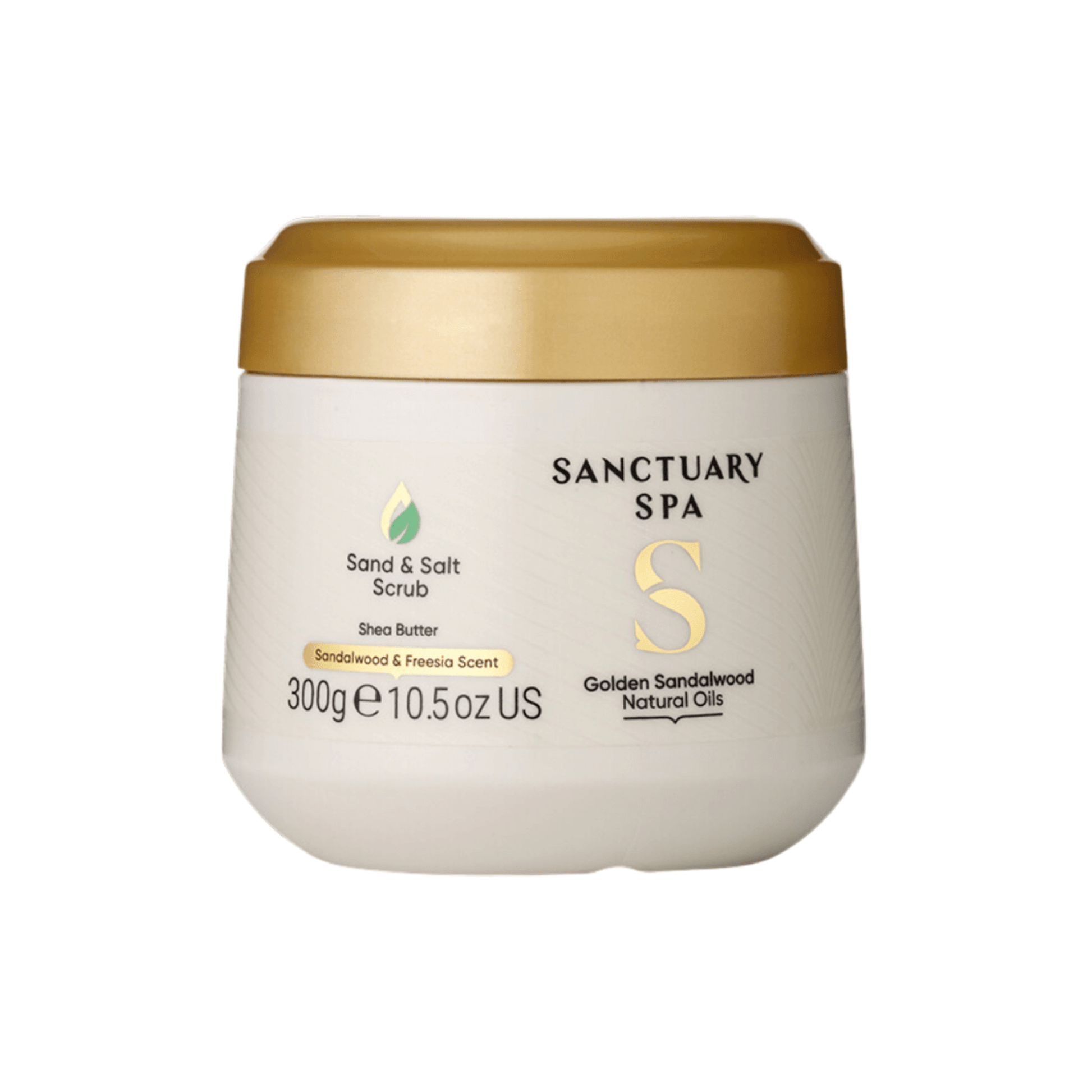 Sanctuary Spa Golden Sandalwood Natural Oil Sand and Salt Scrub 300g