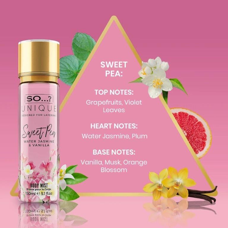 So Unique Sweet Pea Body Mist 150Ml