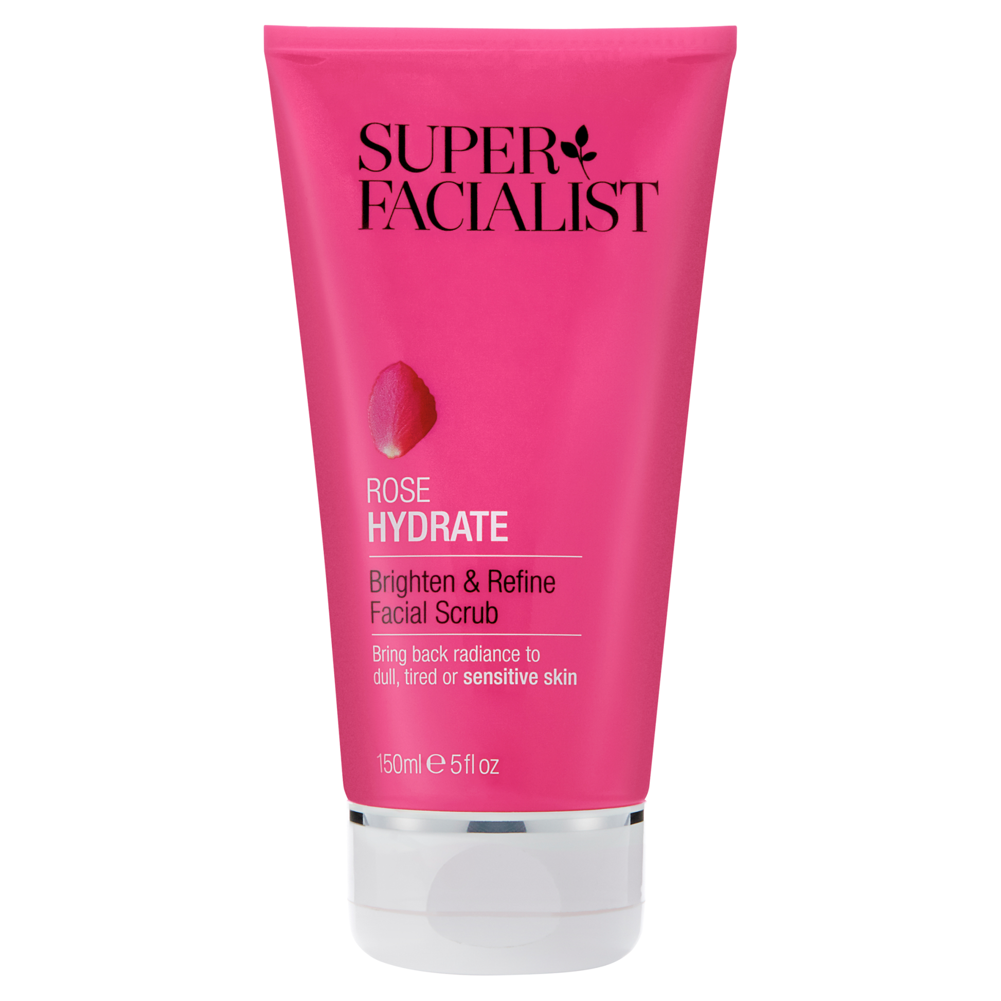 Super Facialist Rose Brighten & Refine Facial Scrub 150ml