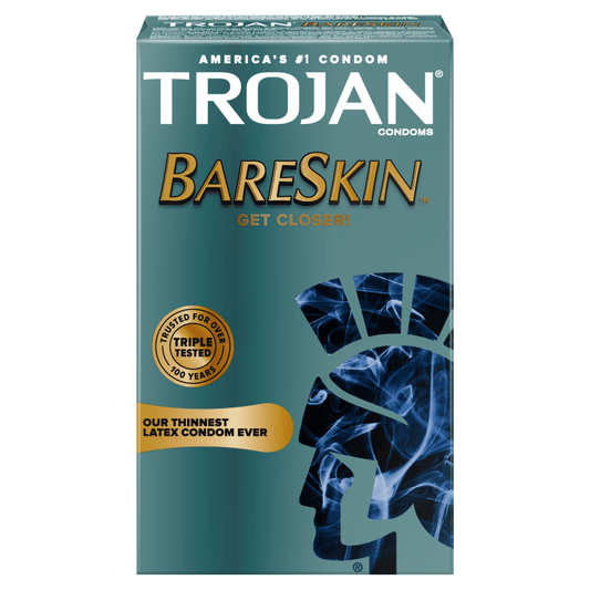 Trojan Bareskin Latex Condoms 10's