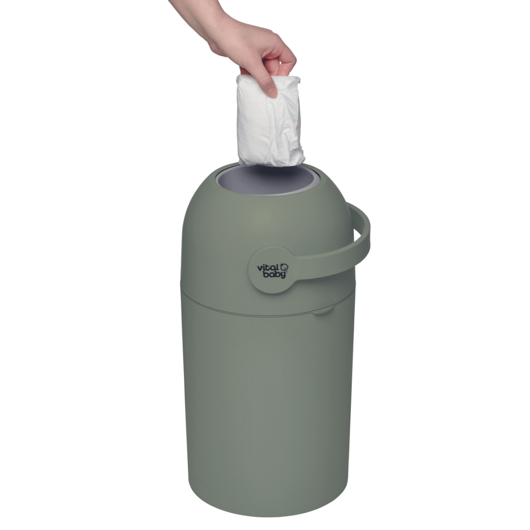 Odour Trap Nappy Disposal System Sage Green