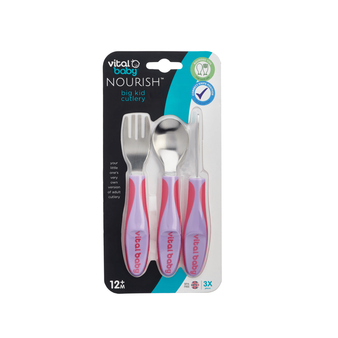 Vital Baby NOURISH Big Kid Cutlery Fizz 3 Piece