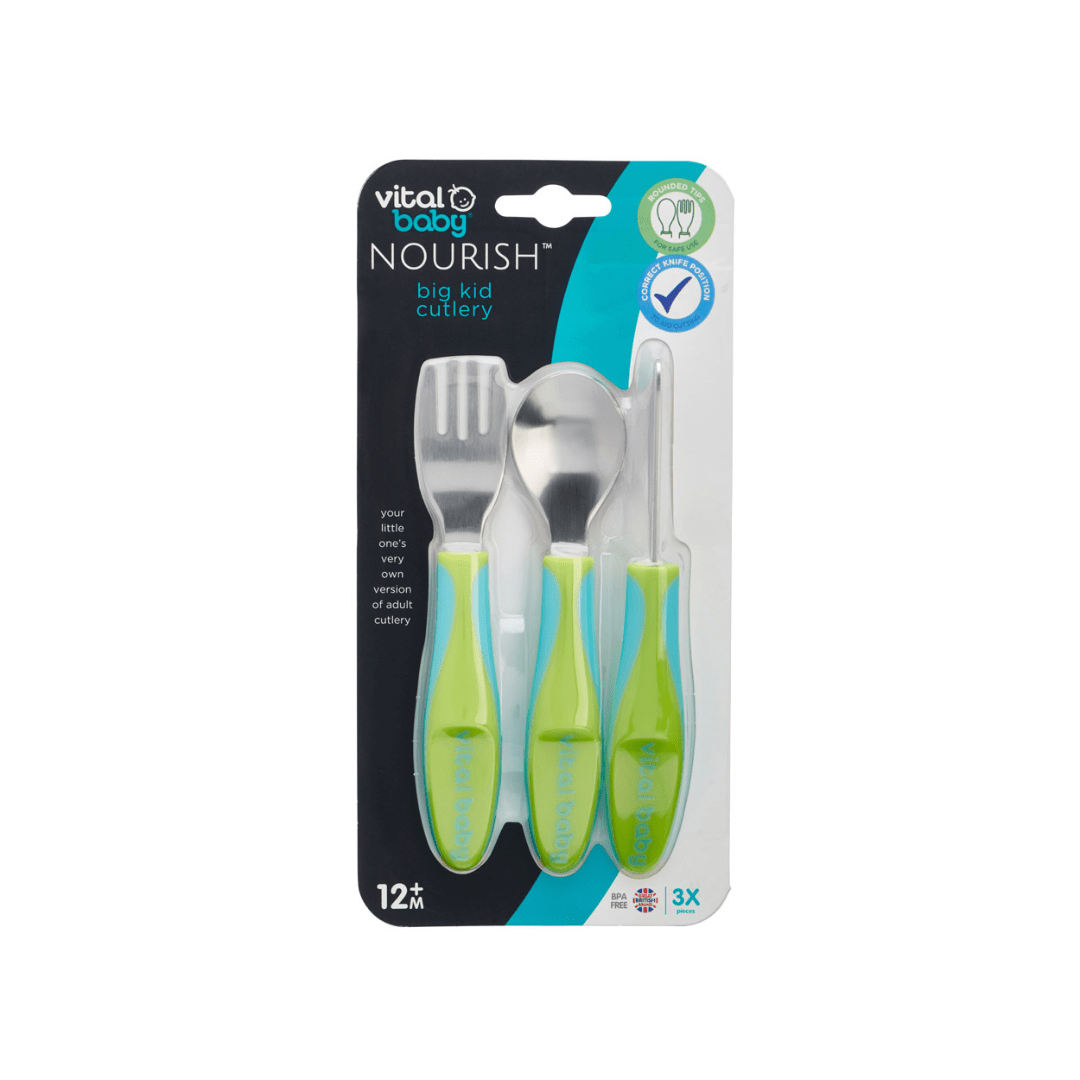 Vital Baby NOURISH Big Kid Cutlery Pop 3 Piece