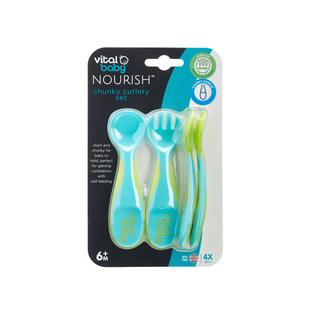 Vital Baby NOURISH Chunky Cutlery Pop 4 Piece