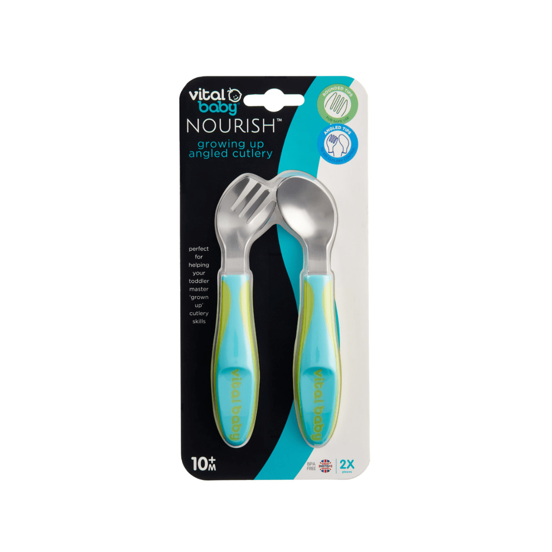 Vital Baby NOURISH Grown Up Angled Cutlery Pop 2 Piece