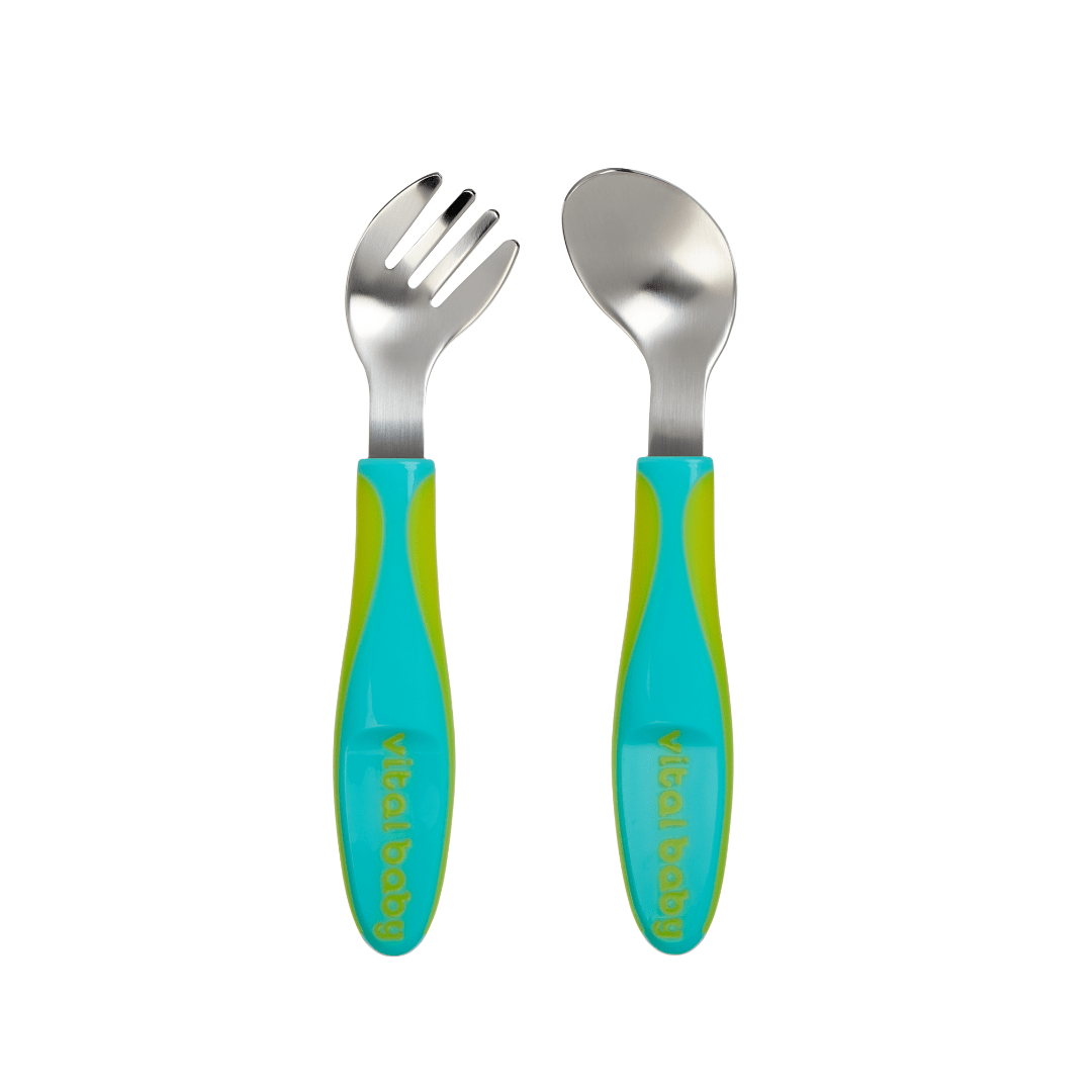 Vital Baby Grown Up Angled Cutlery Pop 2 Piece