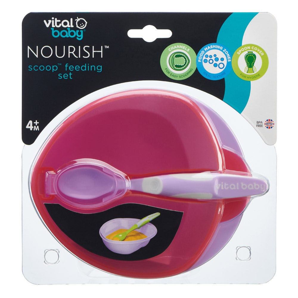 Vital Baby NOURISH Scoop Feeding Set Fizz