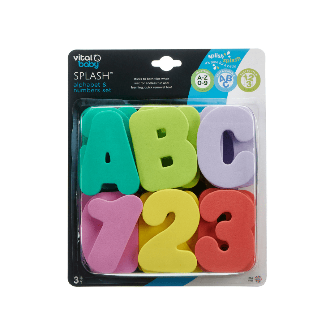 Vital Baby SPLASH Alphabet Numbers Set 36 Piece