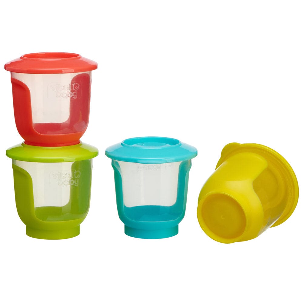 Vital Baby Weaning Pots 120Ml 4 Piece