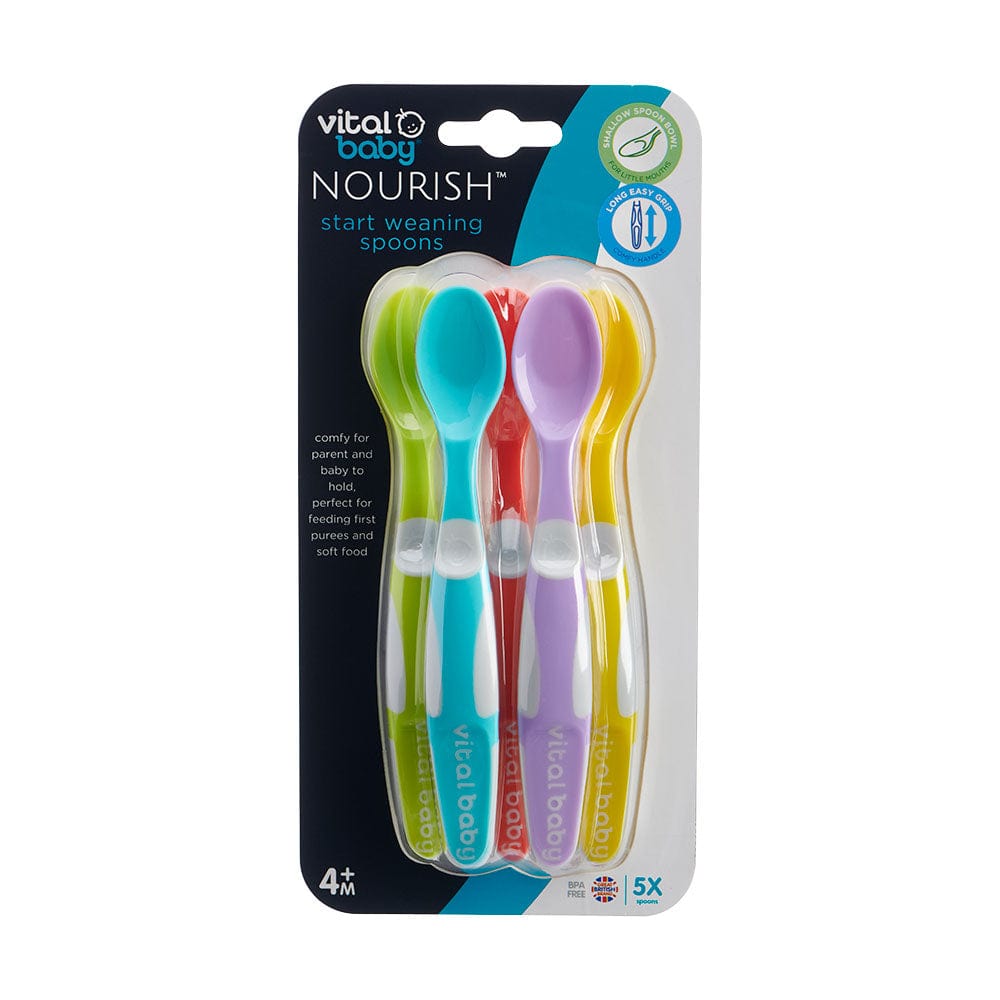 Vital Baby NOURISH Weaning Spoons 5 Piece